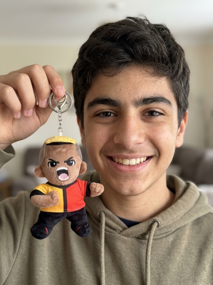 PE11 plush keychain